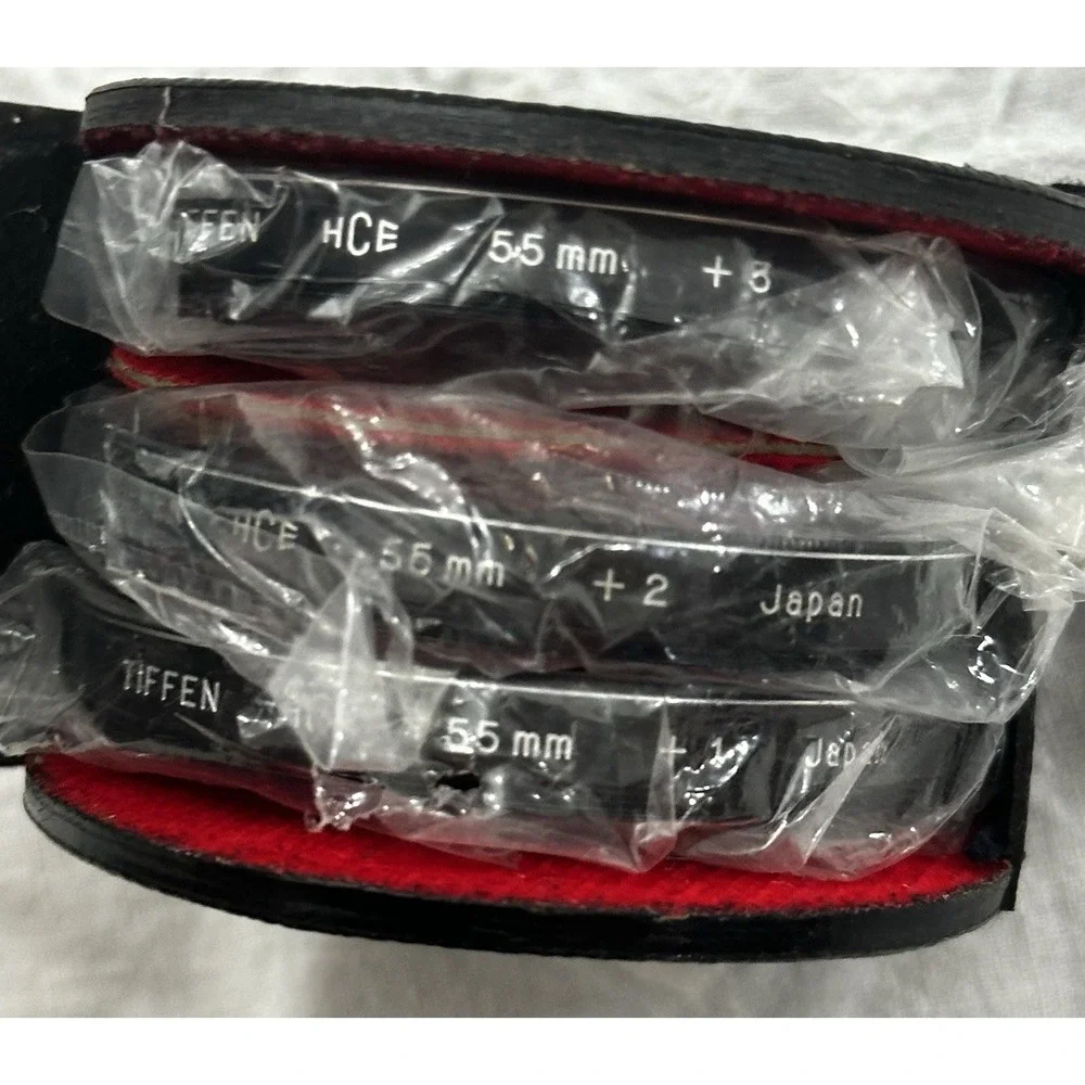 Tiffen HCE 55mm Close Up Lens Set for +1 +2 +3 In Carrying Case ~ NEW